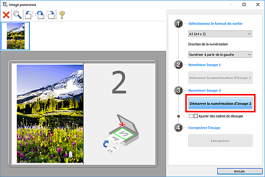 figure : fenêtre Image panorama